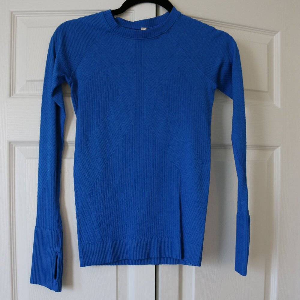 Lululemon Rest Less Pullover Chromatic Cobalt Siz… - image 4